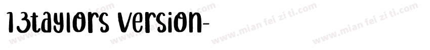 13（taylors version）字体转换